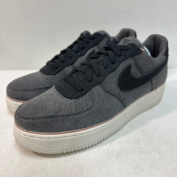 EXCELLENT Nike 3x1 x Air Force 1 "Black Denim" Selvedge Basketball Streetwear 11 - Picture 1 of 11